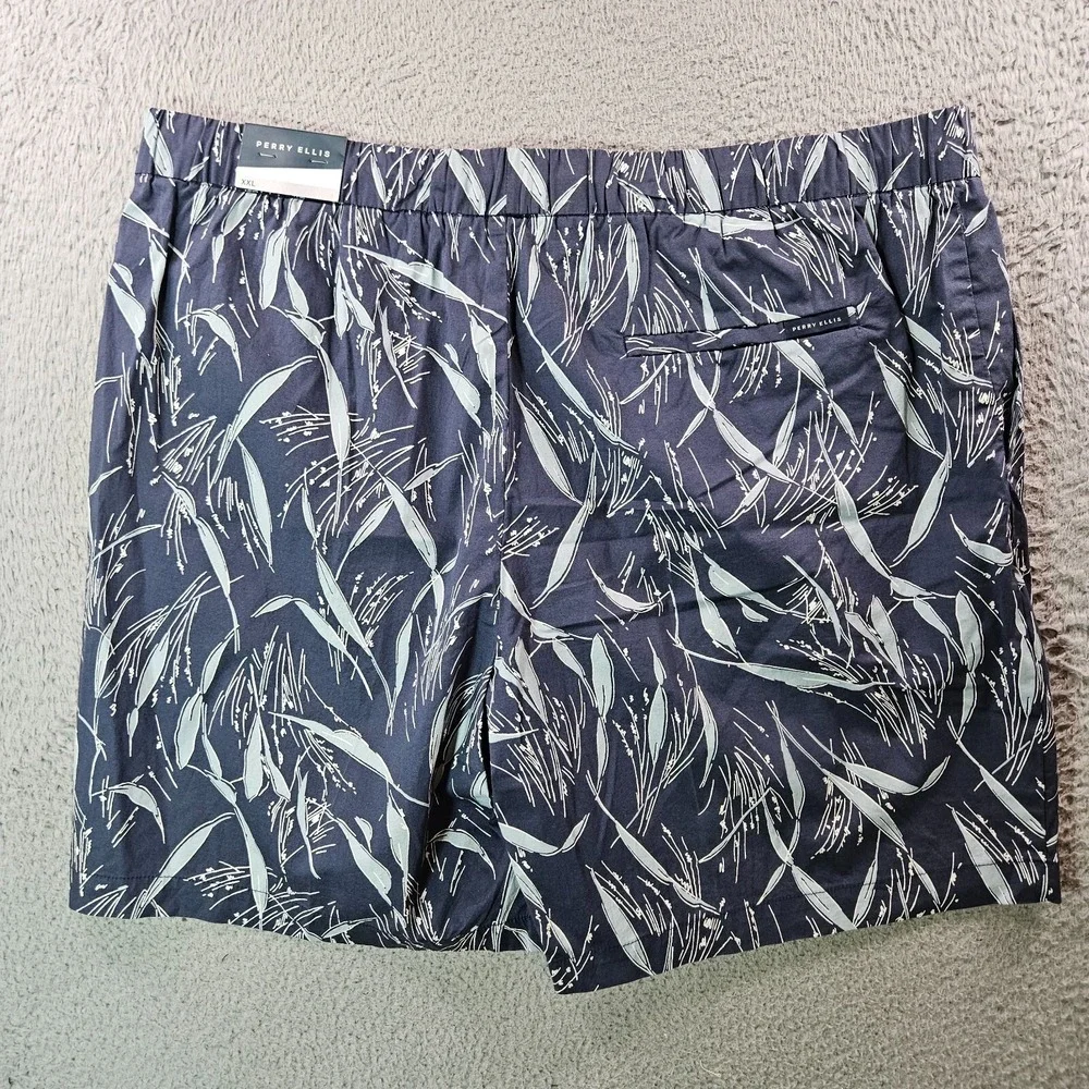 NWT Perry Ellis Swim Board Shorts Trunks Surf Men's XXL- NO Liner Leaf‎ Print